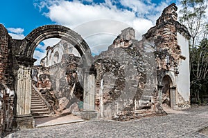 La Recoleccion Architectural Complex in Antigua, Guetemala. It is a former church and monastery of the Order of the Recollects. an