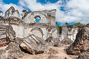 La Recoleccion Architectural Complex in Antigua, Guetemala. It is a former church and monastery of the Order of the Recollects. an