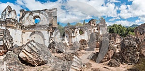 La Recoleccion Architectural Complex in Antigua, Guetemala. It is a former church and monastery of the Order of the Recollects. an