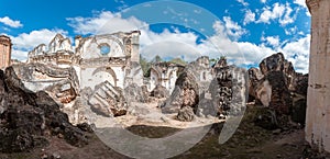 La Recoleccion Architectural Complex in Antigua, Guetemala. It is a former church and monastery of the Order of the Recollects. an