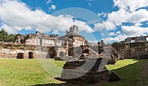 La Recoleccion Architectural Complex in Antigua, Guetemala. It is a former church and monastery of the Order of the Recollects. an