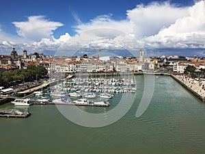 La Rochelle, french famous city. Harbor