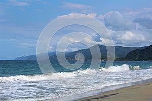 La Rosa beach on the coast of Venezuela near Puerto Cabello