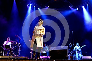 La Roux (electronic synthpop band) concert at Dcode Festival