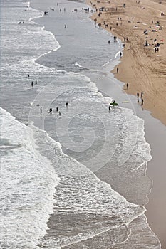 La Salvaje beach from above. Basque country, Spain