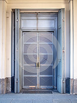 La Scala entrance door, Milan, Italy