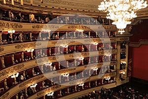 La Scala opera house in Milan, Italy