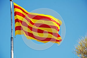 La Senyera, the flag of Catalonia