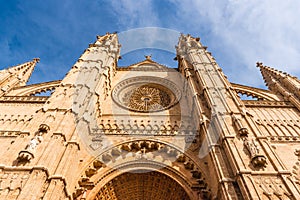 La Seu, the gothic cathedral , Mallorca, Baleares, Spain