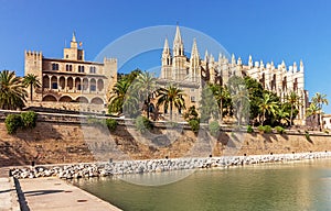 La Seu and Palace Almudaina - Palma de Mallorca - Spain