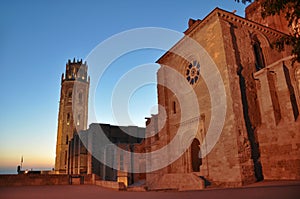 La Seu Vella cathedral of Lleida, Spain