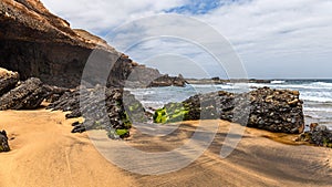 La Solapa, a Virgin Gold-Colored Sandy Beach in Fuerteventura photo