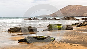 La Solapa, a Virgin Gold-Colored Sandy Beach in Fuerteventura photo