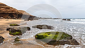 La Solapa, a Virgin Gold-Colored Sandy Beach in Fuerteventura photo