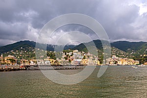 La Spezia city harbour ,Liguria Italy in summer time , touristic season