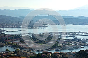 La Spezia harbor landscape