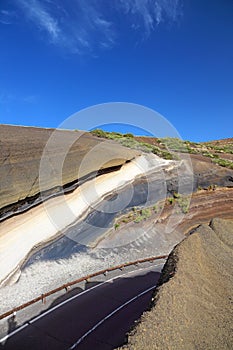 La Tarta, sediment layers. photo