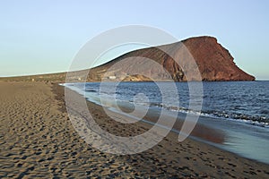 Beach playa of La Tejita in Tenerife. Canary Islands photo