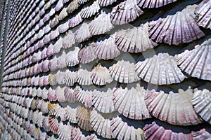 La toja island Toxa Chapel made of sea shells photo