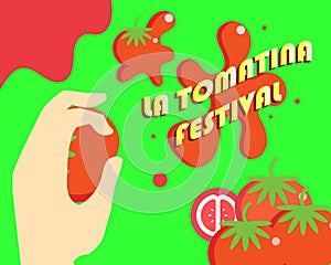 La tomatina festival photo