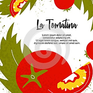La Tomatina festival template banner photo