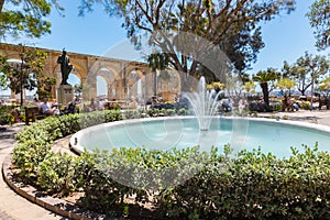 Upper Barrakka Gardens in La Valleta, Malta