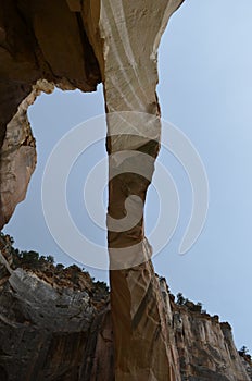 La Ventana Arch, El Malpais, New Mexico close vertical