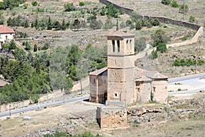 La Vera Cruz church old building Segovia Spain