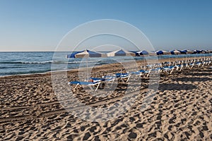 La Vila beach on early morning