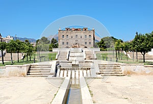 La Zisa, Arab-Norman castle in Palermo Sicily, Italy. Unesco World Heritage