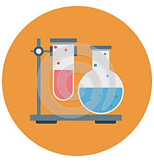 Lab Experiment Color Isolated Vector Icon that can be easily modified or edit