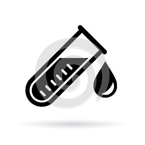 Lab flask vector icon