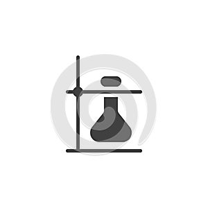 Lab flask vector icon