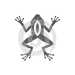 Grunge icon - Lab frog