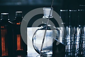 Lab glassware  science laboratory research and development