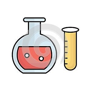 lab glassware Vector icon which can easily modify or edit