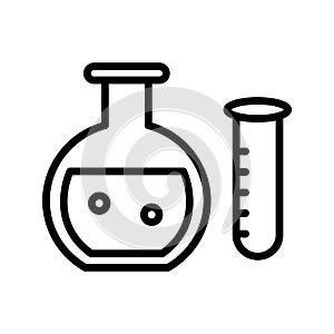 Lab glassware Vector icon which can easily modify or edit