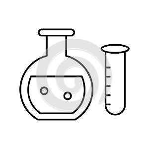 Lab glassware Vector icon which can easily modify or edit