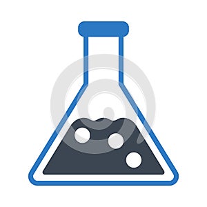 Lab glyph colour vector icon