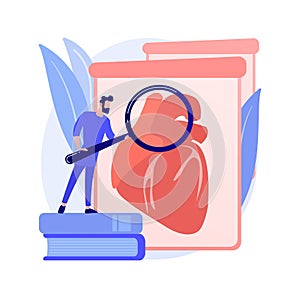 Lab-grown organs abstract concept vector illustration.