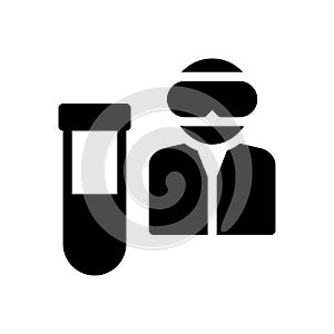 Lab  vector glyph flat icon