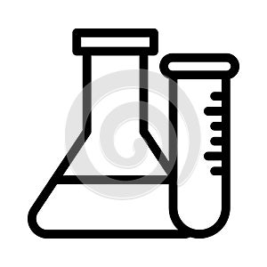 Lab thin line vector icon