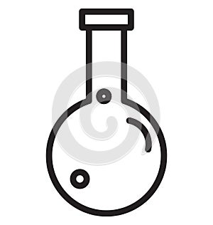 Lab line isolated vector icon can be easily modified and edit