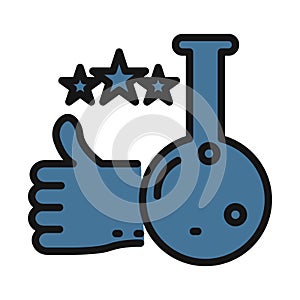 Lab line isolated vector icon can be easily modified and edit