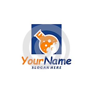 Lab Logo Design Template. Science lab logo concept vector. Creative Icon Symbol