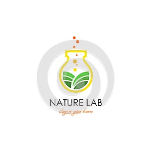 Lab logo vector. Lab logo template. Science lab logo