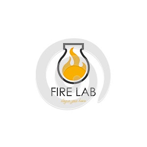 Lab logo vector. Lab logo template. Science lab logo