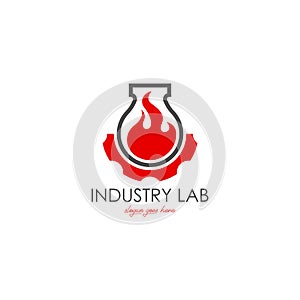 Lab logo vector. Lab logo template. Science lab logo