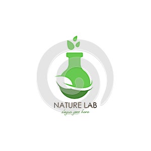 Lab logo vector. Lab logo template. Science lab logo