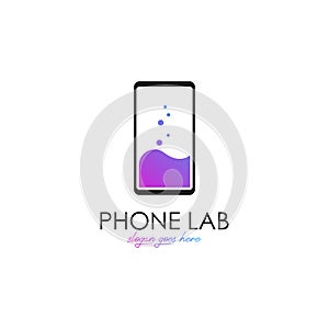 Lab logo vector. Lab logo template. Science lab logo